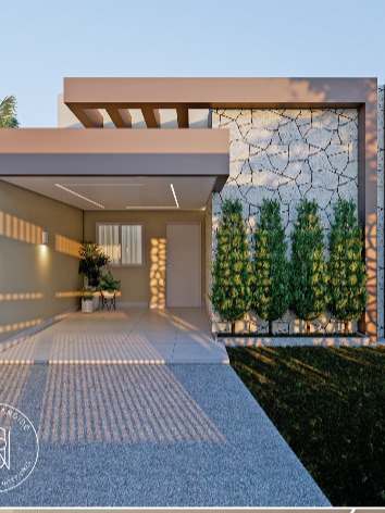 Residência Horizon Volumetria - Fachada Moderna